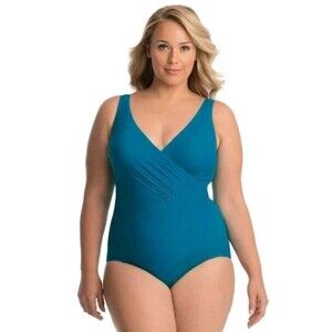 Miraclesuit Women's Oceanus Soft Cup One Piece Swimsuit Teal